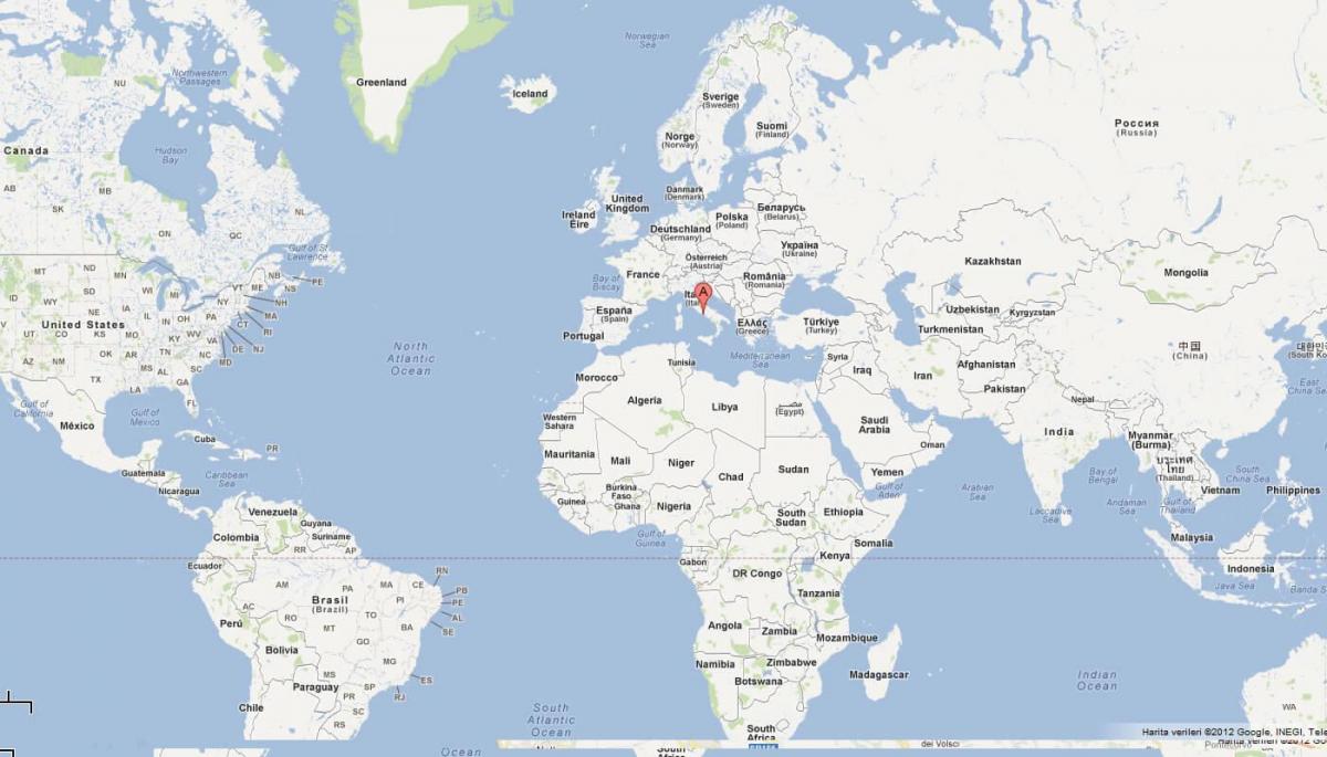 Ватикан на карте мира