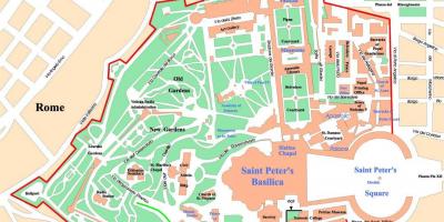 Политическая карта города Ватикана 