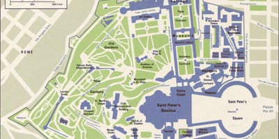 Карта Ватикан и окрестности