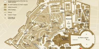 Карту раскопок офис Ватикана 